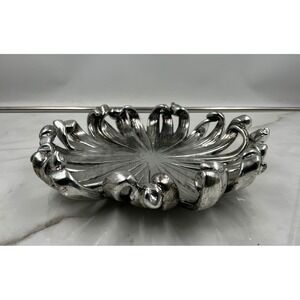 Uttermost Silver Decorative Bowl Wall Art Sculpture 08503 Metallic Centerpiece